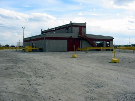 Ford-Wyoming Drive In Dearborn - Concession And Projection - Photo From Water Winter Wonderland (newer photo)
